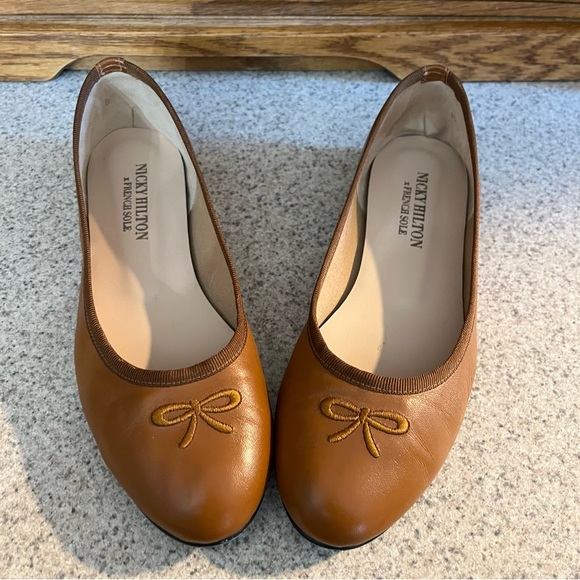 Nicky Hilton x French Sole Kathy Ballet Flat Praline Size 7 - Picture 6 of 10